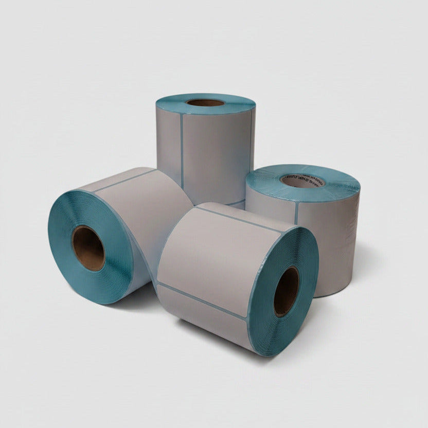KAD Thermal Shipping Labels (500 Labels X 12 Rolls-6000 labels) – 4″ × 6″ / 100 × 150mm Self-Adhesive Paper, Compatible with Zebra GK420D, GX420D, GK420T & All Direct Thermal Printers