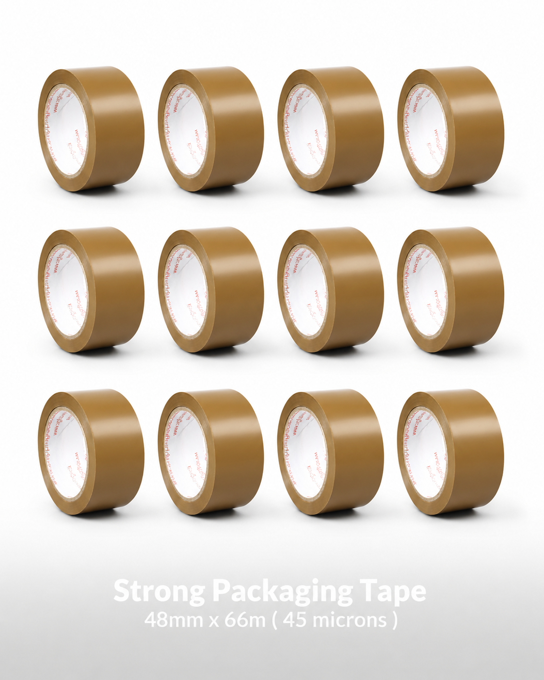 KAD Pro Brown Packaging Tape 48mm x 66m Heavy Duty Parcel Tape Strong Packaging Tape For Sealing Cartons, Moving House Boxes, Shipping Office Warehouse, Postal Use & Regular Use