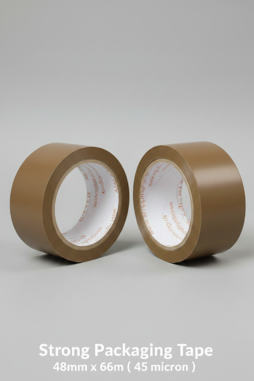 KAD Pro Brown Packaging Tape 48mm x 66m Heavy Duty Parcel Tape Strong Packaging Tape For Sealing Cartons, Moving House Boxes, Shipping Office Warehouse, Postal Use & Regular Use