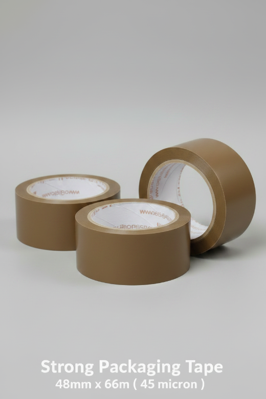 KAD Pro Brown Packaging Tape 48mm x 66m Heavy Duty Parcel Tape Strong Packaging Tape For Sealing Cartons, Moving House Boxes, Shipping Office Warehouse, Postal Use & Regular Use