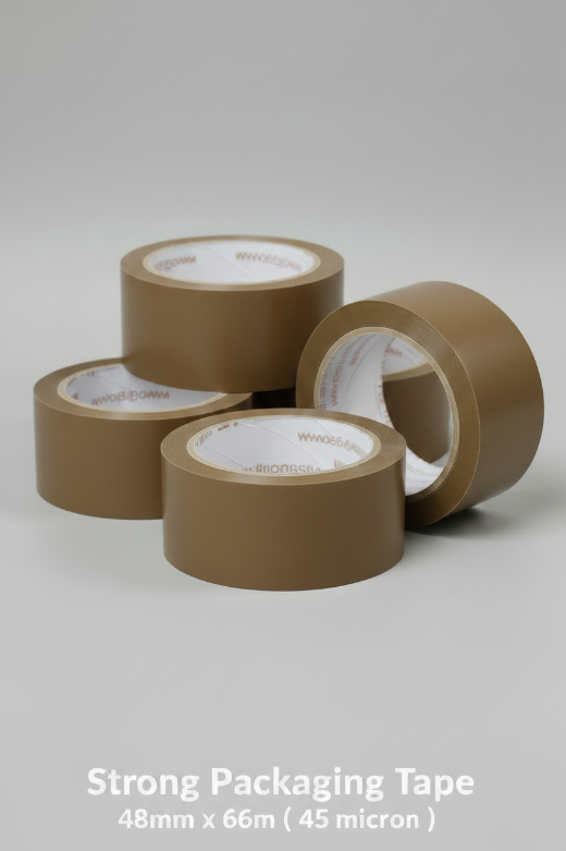 KAD Pro Brown Packaging Tape 48mm x 66m Heavy Duty Parcel Tape Strong Packaging Tape For Sealing Cartons, Moving House Boxes, Shipping Office Warehouse, Postal Use & Regular Use