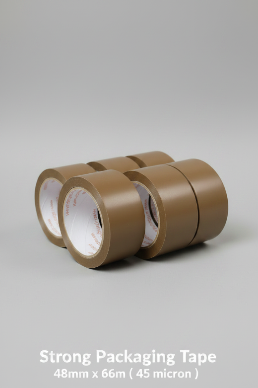 KAD Pro Brown Packaging Tape 48mm x 66m Heavy Duty Parcel Tape Strong Packaging Tape For Sealing Cartons, Moving House Boxes, Shipping Office Warehouse, Postal Use & Regular Use